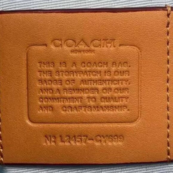 Coach CY699 Rowan Large Satchel Bag In Signature Canvas - Picture 6 of 7